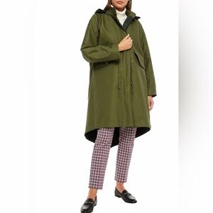 NWT Tory Burch Green Oversized Parka Jacket sz M